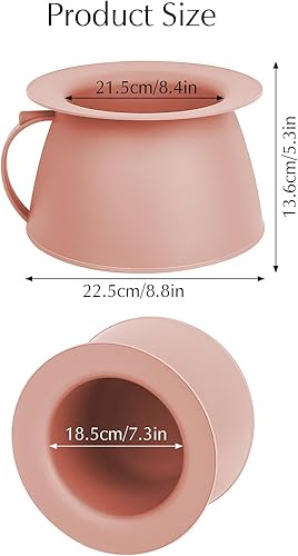 Miniatura 23 de Olla de cámara para orinal, ollas de orina, cubo de orina, orinal, orinario de cabecera con tapas para evitar olores, adecuado para niños, mujeres