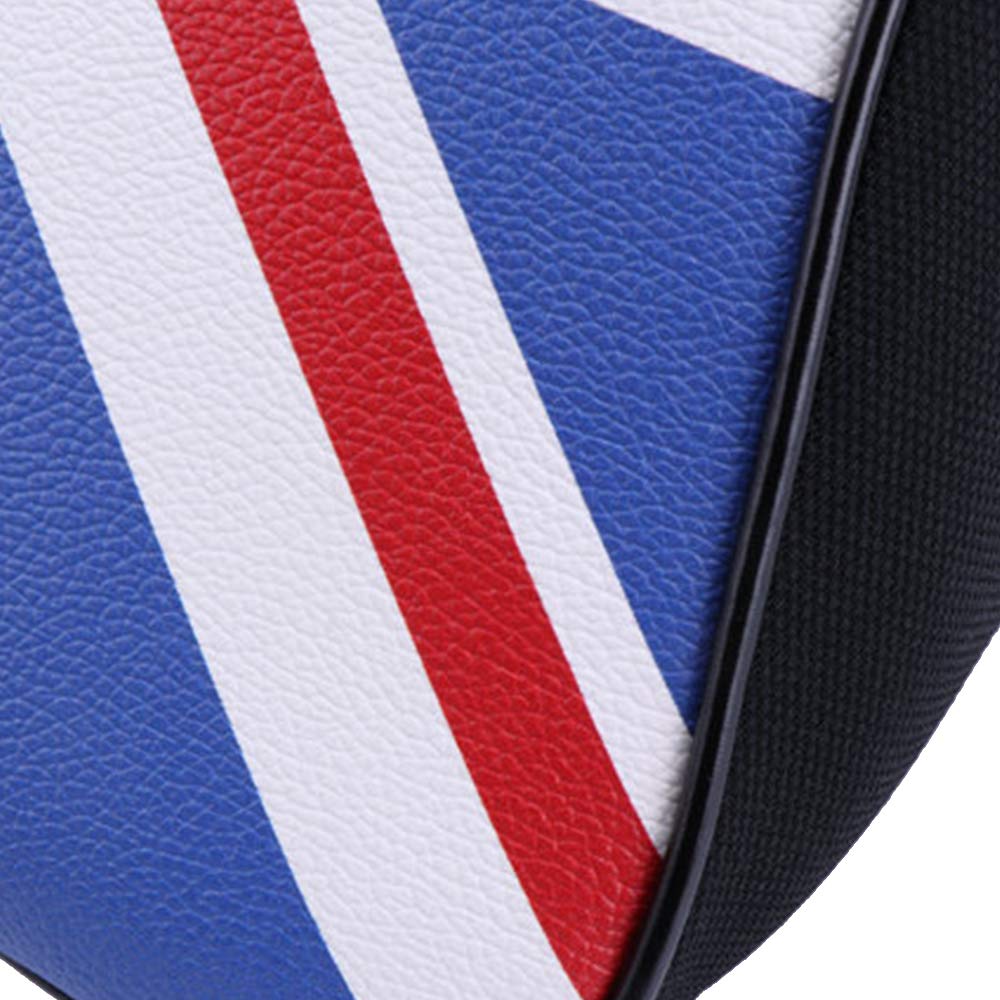 Heinmo Car Memory Cotton headrest Lumbar Suit car Memory Cotton headrest Lumbar Head Pillow Waist Support Cushion car Interior for Cooper (Red Union Jack)