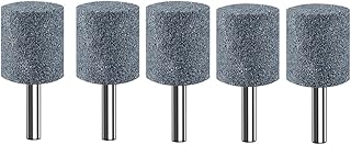 5 Stück Schleifstein-Set,keramischer Schleifkörper 20mm Zylinder-Schleifkopf-Drehwerkzeug-Set mit 6 mm Schaft Für sicheres Schleifen von Metall, Keramik, Kunststoff mit der Bohrmaschine