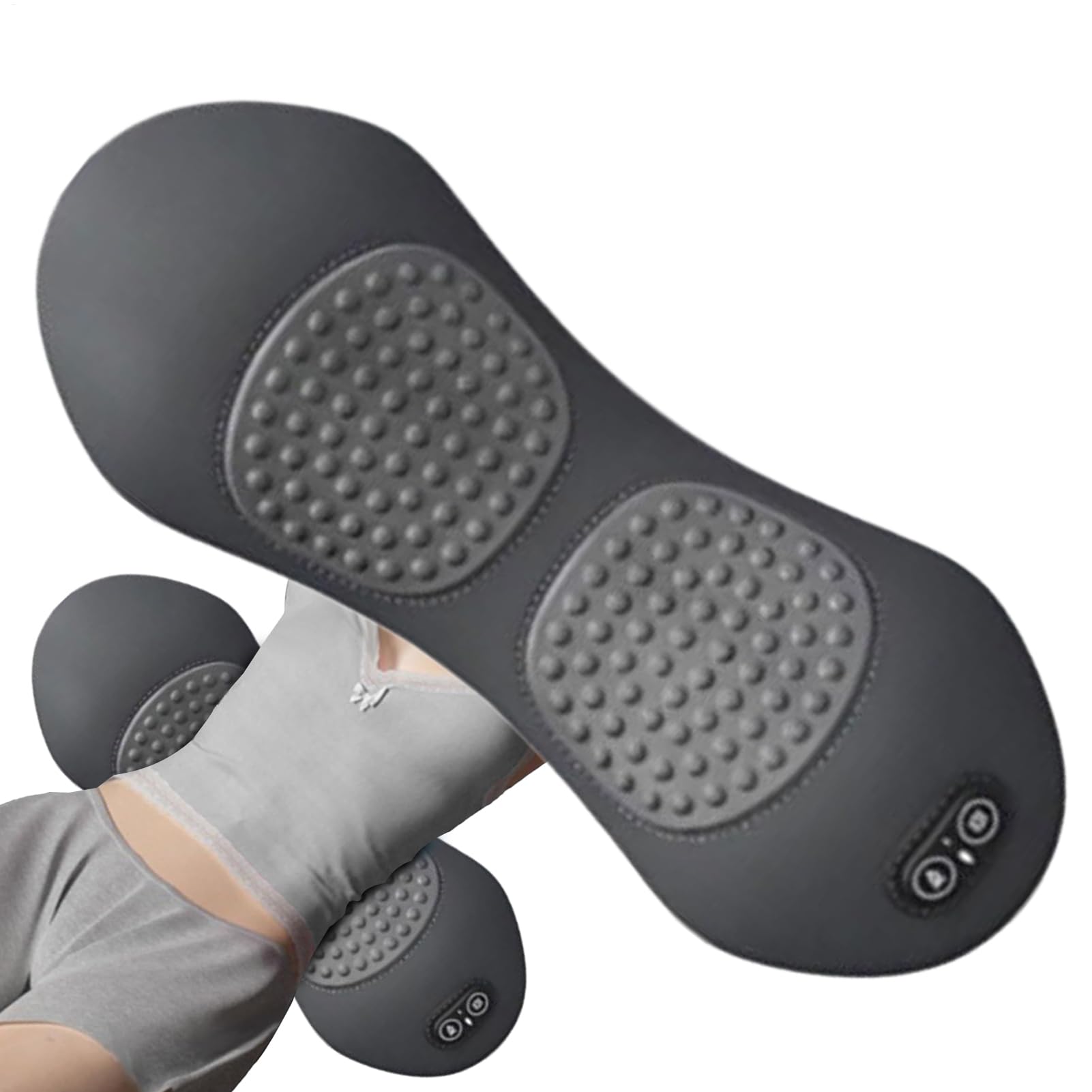 Cojín Masajeador de Espalda Almohada relajante calmante | Almohadilla Térmica Portátil para Cintura Para Coche Sofá Reclinable Viaje Hogar Oficina Dormitorio Estudio