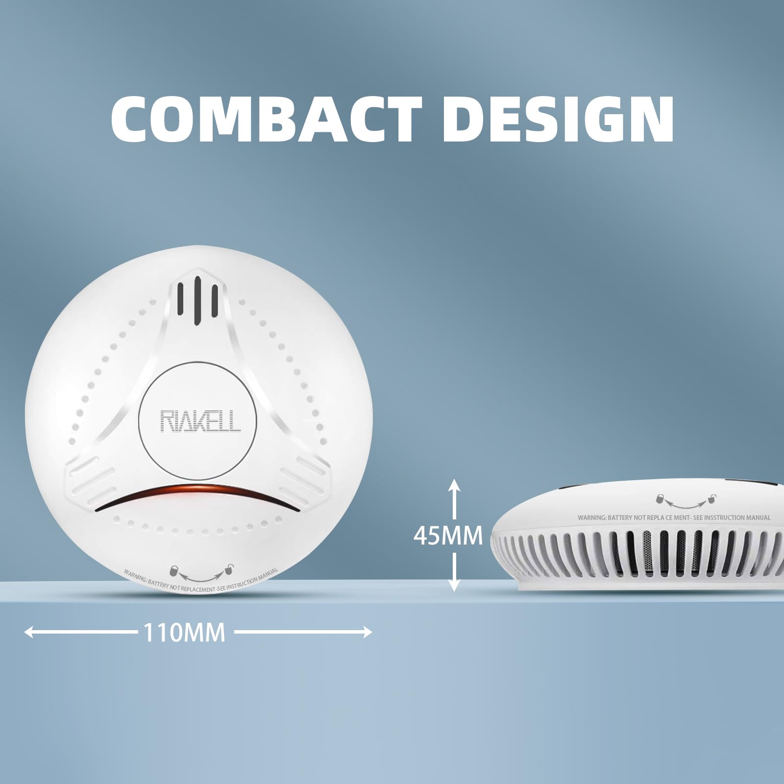 Rauchmelder 5er Set, Feuermelder 10 Jahre Batterie, 85 dB H?rbarer Alarm, 14604 gepr¨¹fter, FamilieRauchwarnmelder Feuermelder mit Fotoelektrischem Sensor