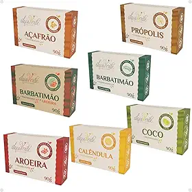 Kit Completo de Sabonetes Naturais Alquiverde – Cuidado Diário com Hidratação, Limpeza Suave, Aromas Naturais e Bem-Estar para Pele