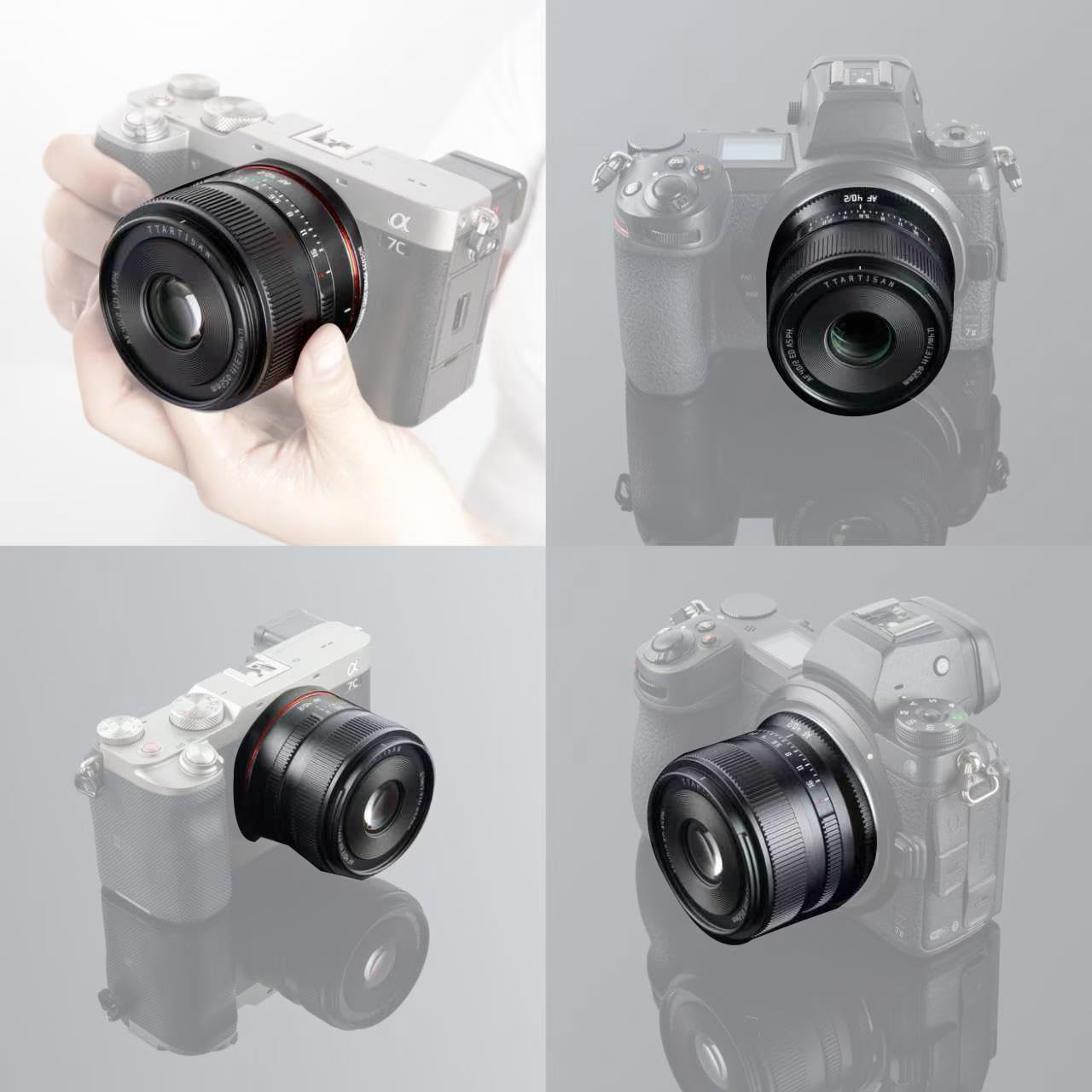 TTArtisan Obiektyw pełnoklatkowy AF 40 mm F2 do montażu w kształcie litery L, lekki obiektyw o stałej ogniskowej z dużą przysłoną F2.0, silnik STM, kompaktowy i szybki do fotografii ulicznej i