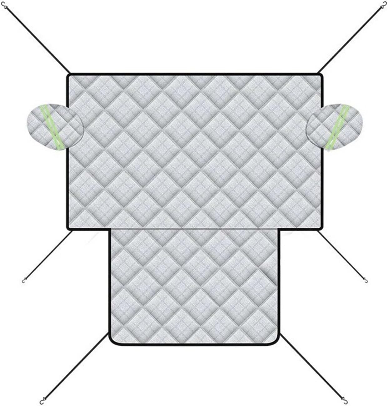 Snow Protection for Cars Car Front Windshield Snow Cover with Reflective Strips Waterproof Frost Protector(Aluminum Foil L)