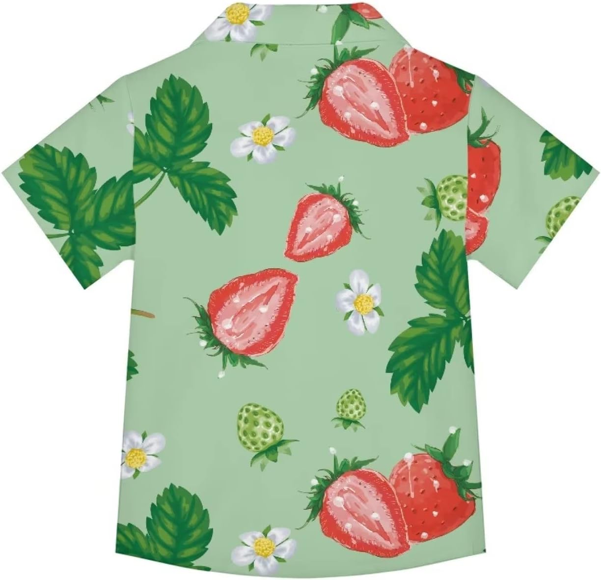 Short Sleeve Button Down Boy Shirt Vacation Shirts Beach Tropical Hawaiian Aloha Wear Boys Party Holiday Camp Casual image 2