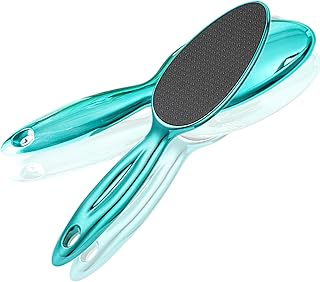 1 lima de pie de nano cristal de mango largo para eliminar la piel muerta y los callos del talón, herramientas de reparación de pies, color azul claro