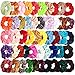 Produktbild 20 Stück Haargummis Samt Haar Scrunchies Gummibänder Bunte Elastischer Haarbänder für Mädchen Damen Haarschmuck