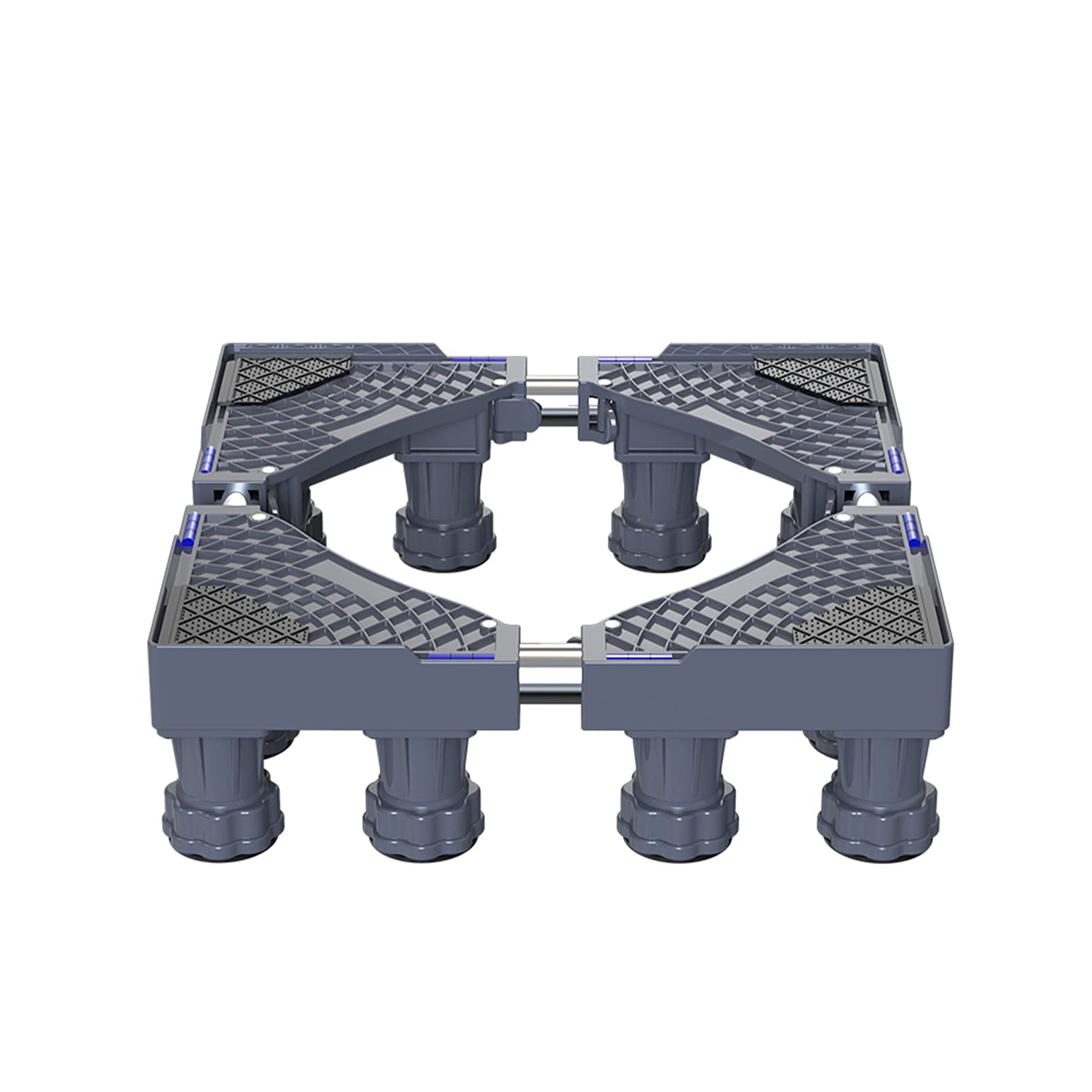 Base de soporte para lavadora, antivibración, largo/ancho, 47-69 cm, soporte ajustable para frigorífico y congelador, pedestal para lavavajillas, máquina de hielo, contenedor de plantas, 12