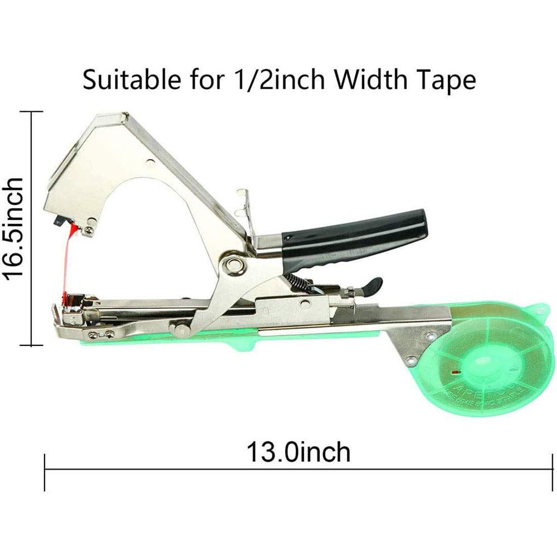 JUSTINLAU Plant Tying Machine, Gardening Tools Flower Tape Taping Tools, Tapetool Machine, Gardening Gadgets Garden Claw Tool Garden Hand Tools for Vegetable, Grape, Tomato, Cucumber (Green)