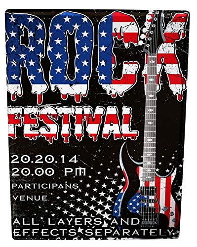 LEotiE SINCE 2004 Cartel Letrero de Chapa XXL Cine Festival de Rock Cover