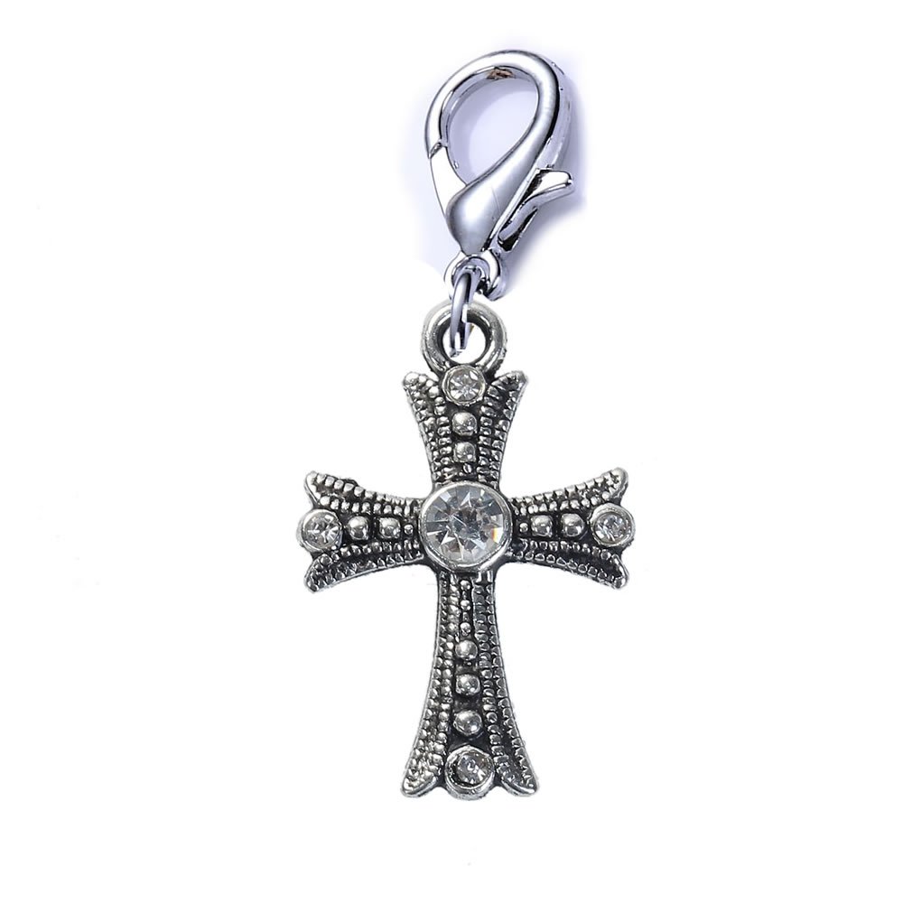 Amazon.com: Sexy Sparkles Clip-On Cross Charm Dangle Pendant