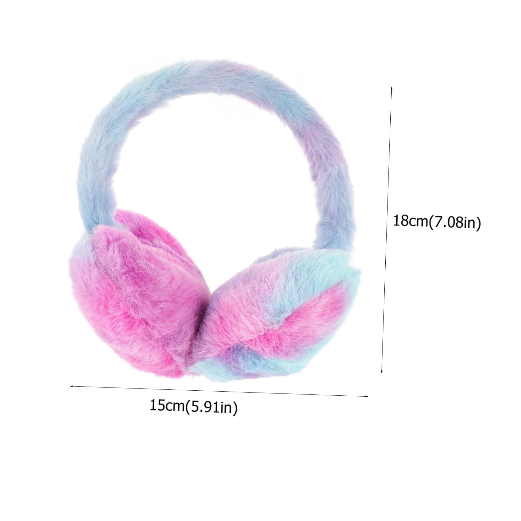 Homoyoyo Warmest Women's Winter Earmuffs Plush Heart Fur Ear Muffs for Cold Weather