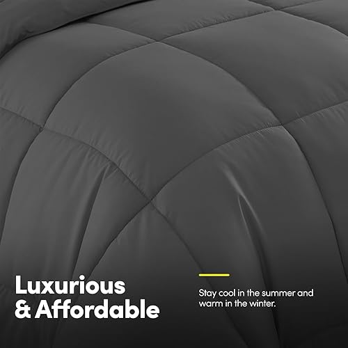 Miniatura 4 de Juego de edredón tamaño individual XL, dormitorio universitario, sábana bajera ajustable, correas integradas, ultra suave, resistente a arrugas,