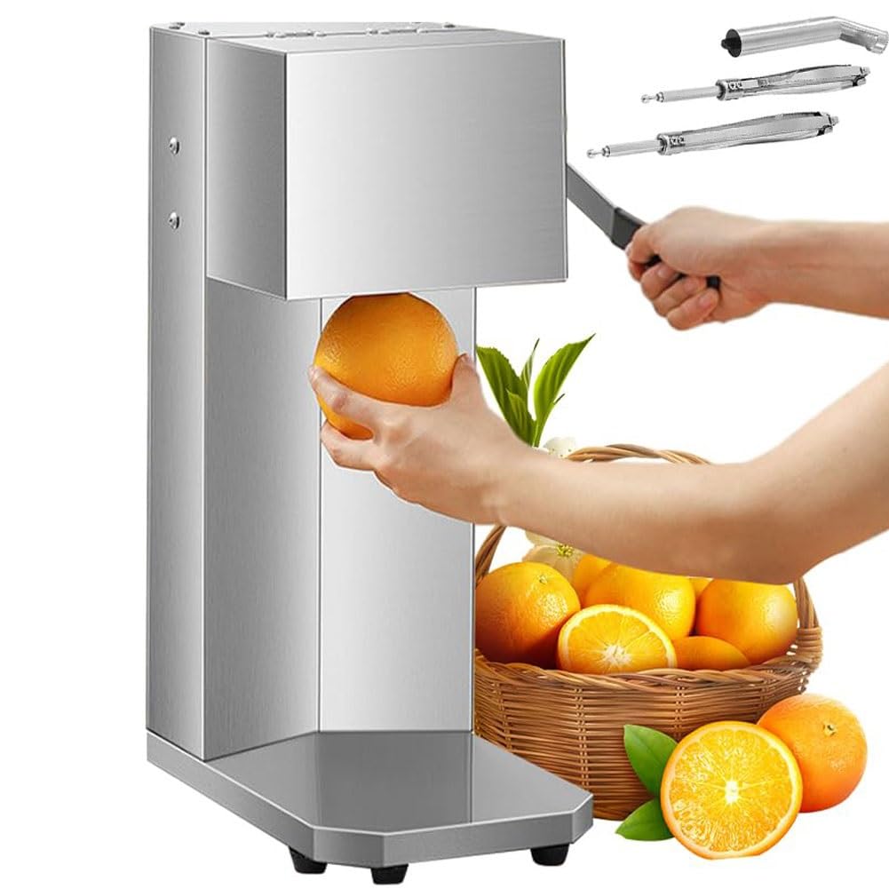 Estrattore di succo di agrumi commerciale, frullatore elettrico for succhi freschi, spremiagrumi e frantoio in acciaio inossidabile, spremitura rapida in 3 secondi, for arancia, limone, lime, pompelmo