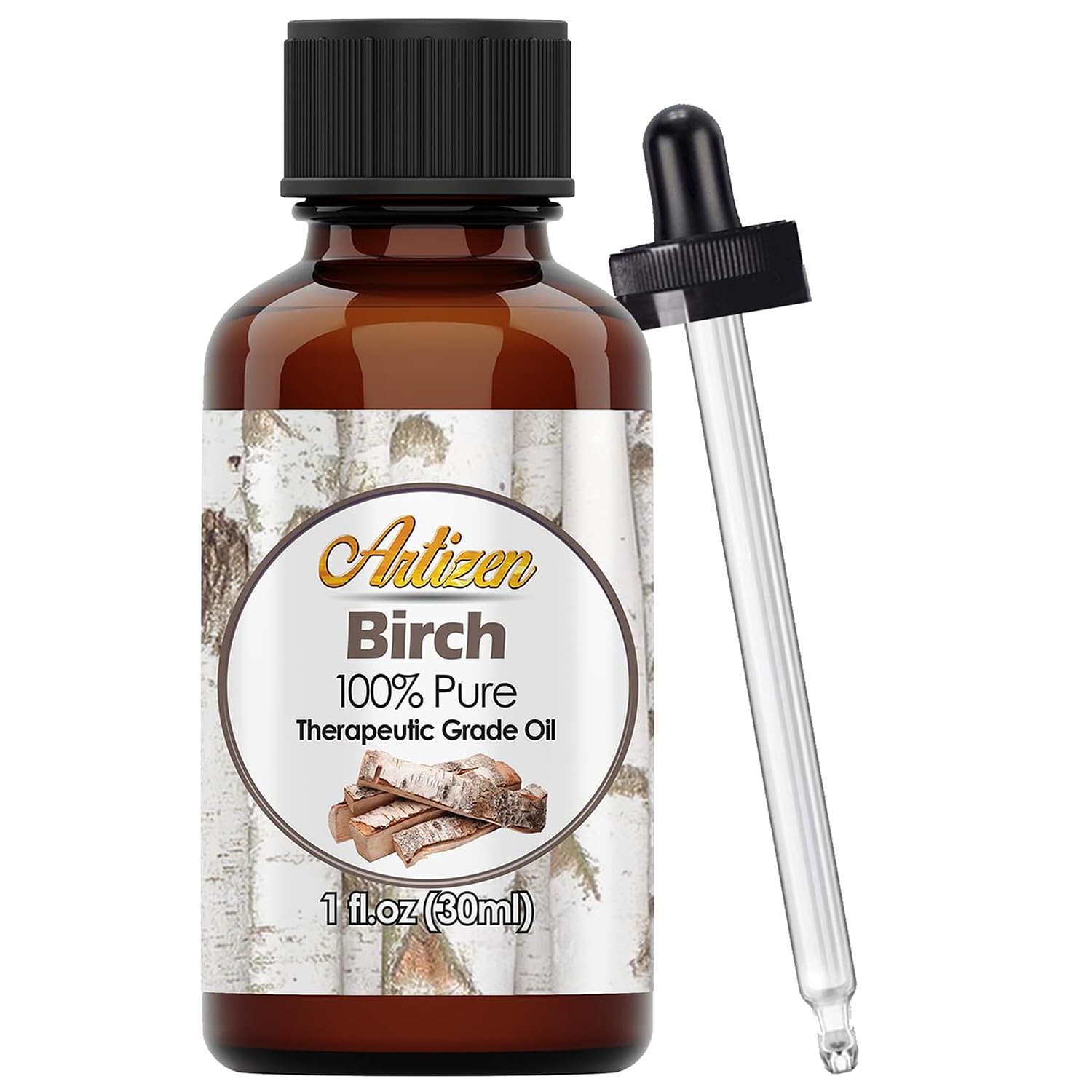 Artizen Birch Essential Oil (100% PURE & NATURAL - UNDILUTED) Therapeutic Grade - Huge 1oz Bottle - Perfect for Aromatherapy, Relaxation, Skin Therapy & More!