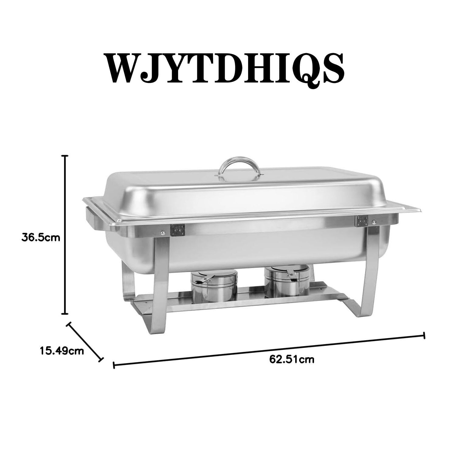 Chafing Dish Catering Buffet Set, 9L Acciaio Inox Rettangolari Catering Server Con Teglia Per Alimenti, Scaldavivande per Buffet in Acciaio Inox, per Party, Feste, Matrimoni, Banchetti, Argento