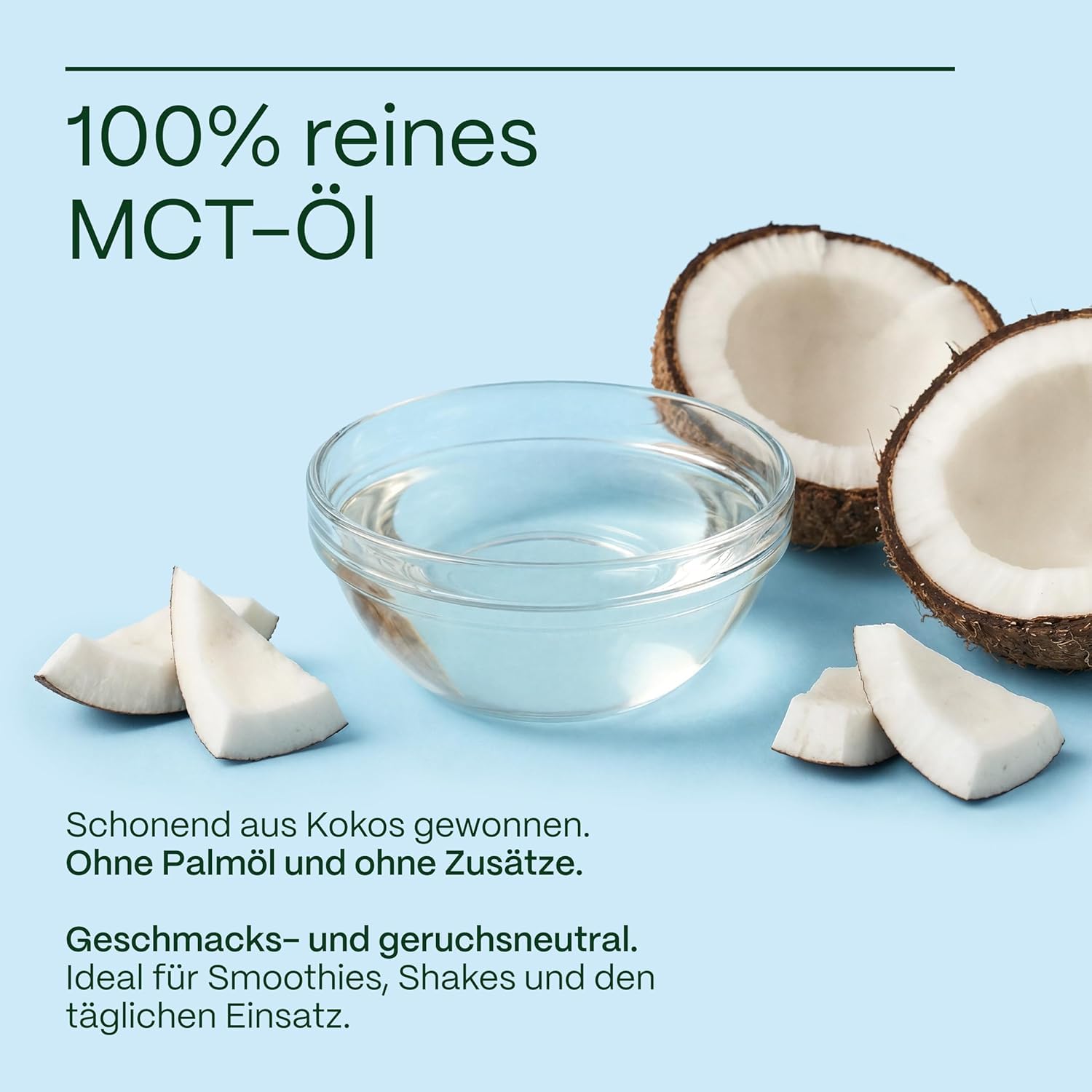 GreatVita MCT Öl auf Kokosölbasis 2x 500 ml | C8 & C10 Fettsäuren, Premium Qualität - 70% Caprylsäure & 30% Caprinsäure - Aufdruck kann variieren