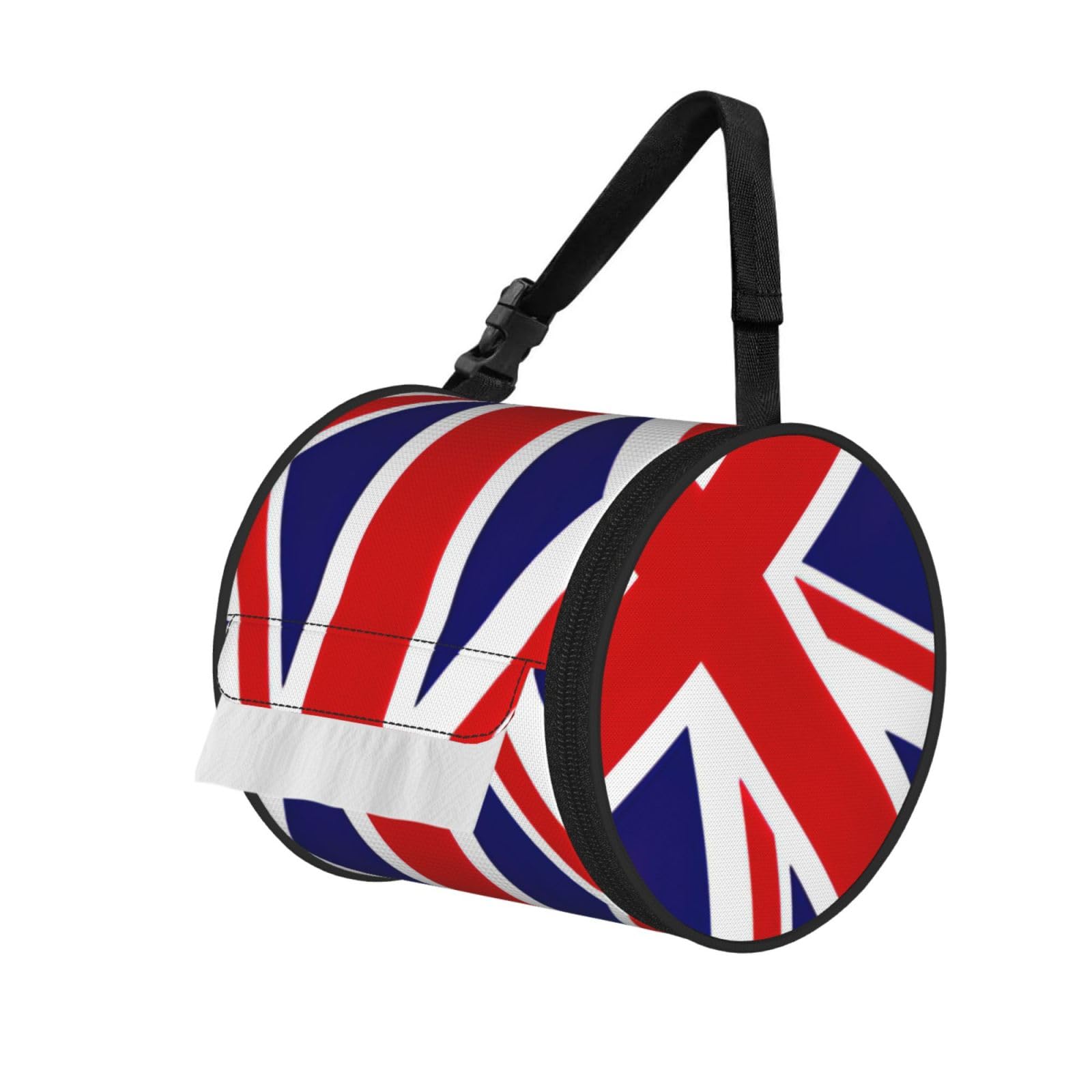Uk Flag Print Fashion Tissues Organizer Box, Hanging Tissue Holder For Purse Coins For Car Office Daily Outing