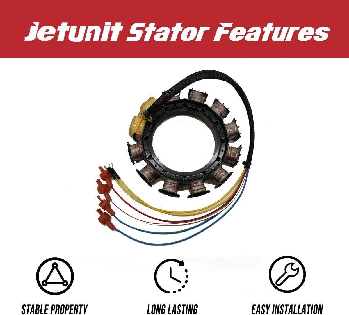 Exclusive Discount 60% Price JETUNIT Stator For Mercury 174-5454K1 Outboard 40 45 50 55 60 65 70 75 85 HP 398-5454A21 5454A26 5454A22 5454A25 832075a20 2-Stroke 9-Amp 3&4 Cylinder New Product JETUNIT Stator For Mercury 174-5454K1 Outboard 40 45 50 55 60 65 70 75 85 HP 398-5454A21 5454A26 5454A22 5454A25 832075a20 2-Stroke 9-Amp 3&4 Cylinder