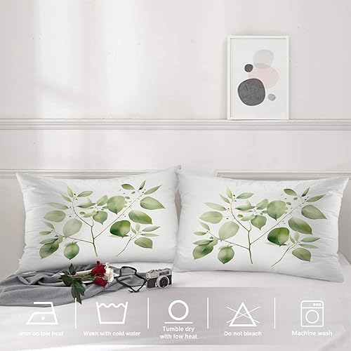 Miniatura 8 de Shrahala Juego de 2 fundas de almohada decorativas con manchas de acuarela azul marino, funda de almohada cuadrada mezclada de doble cara, sin