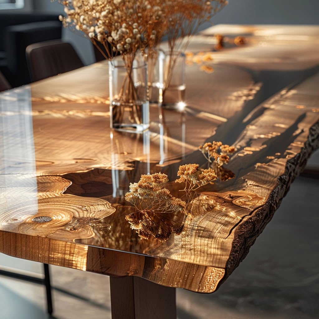 BYGRYPS EpoGryps MP GLASS 7 kg Epoxidharz A+B 2-Komponenten transparent Glaseffekt langsame Aushärtung färbt nicht vergilbungsfrei für River-Table, Böden, Einbettungen, Gießen max. 5 cm