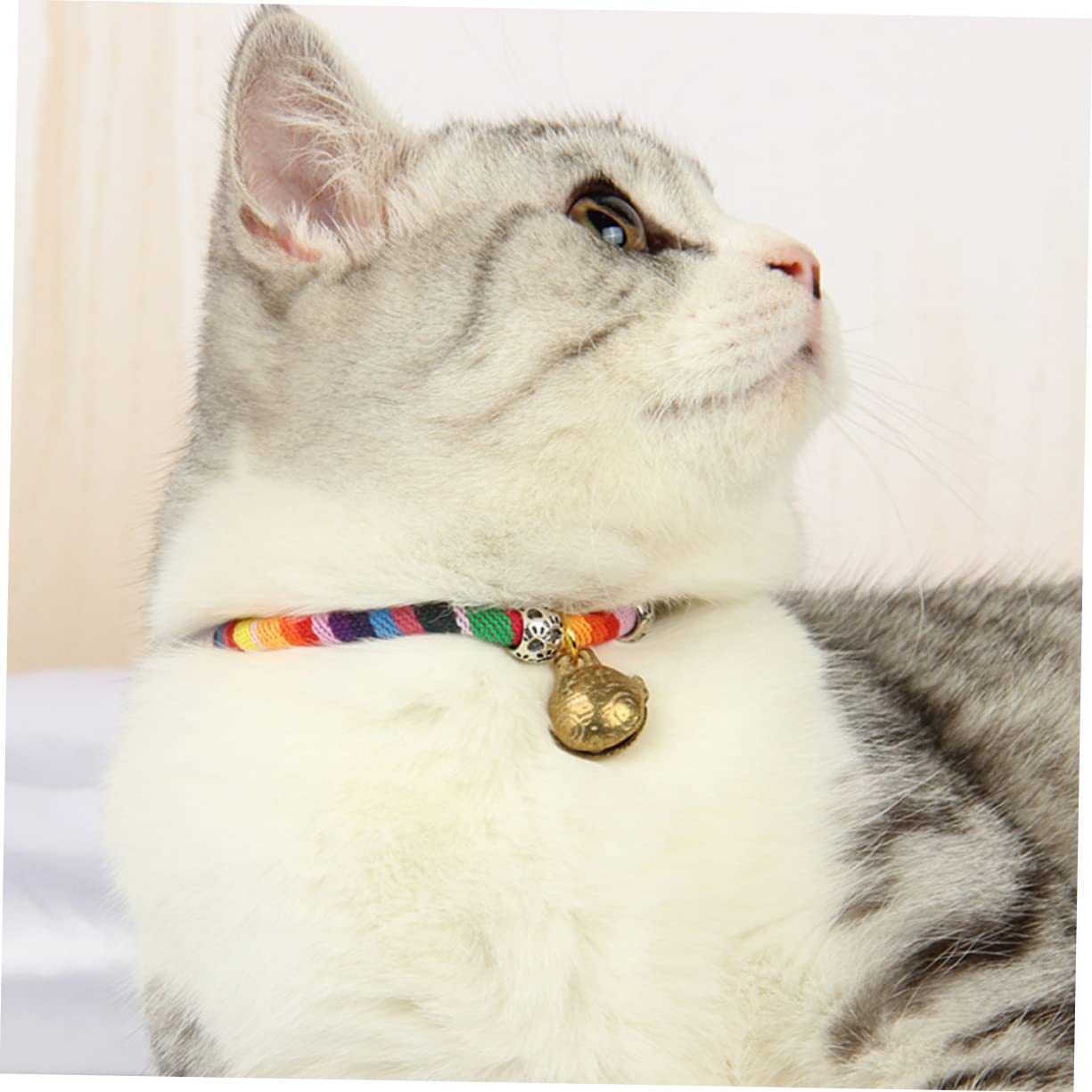 POPETPOP 6 Stück Haustier-Glockenhalsband Kätzchenhalsbänder Halsband Für Welpen Abtrünniges Katzenhalsband Weihnachts-Katzenhalsband Hunde-Bandana-Halsband