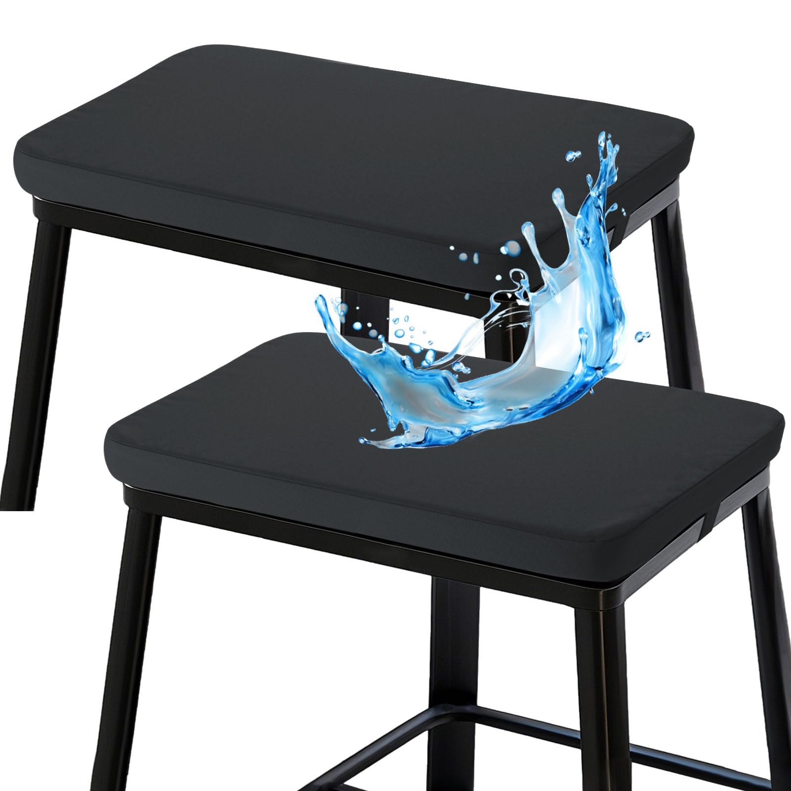 Amazon.com : SUOBIA Rectangle Bar Stool Cushions 18X12 inch, Non