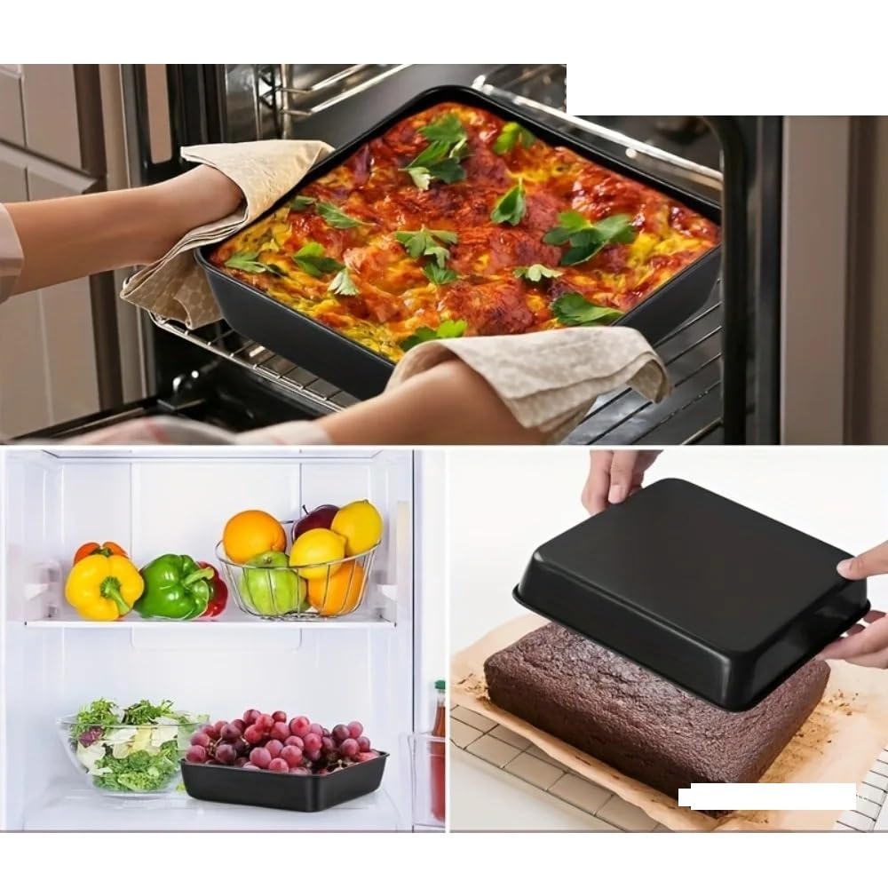 Generico Teglia rettangolare acciaio carbonio antiaderente pane torte dolci