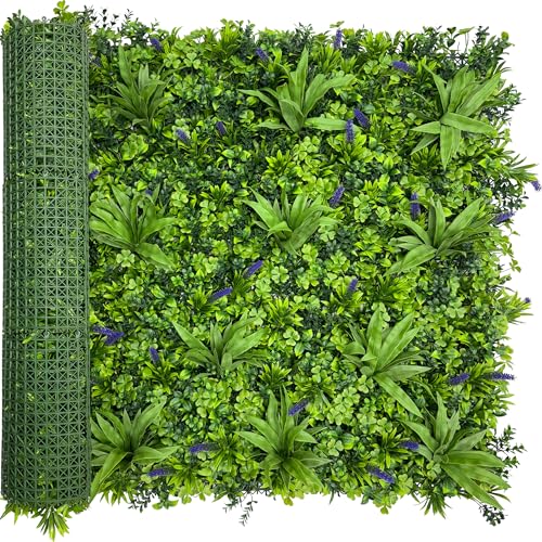 ODTORY Artificial Greenery Wall Roll: 40X120IN(33.5 sqft) UV-Anti Ivy Privacy Fence Wall Screen Faux...