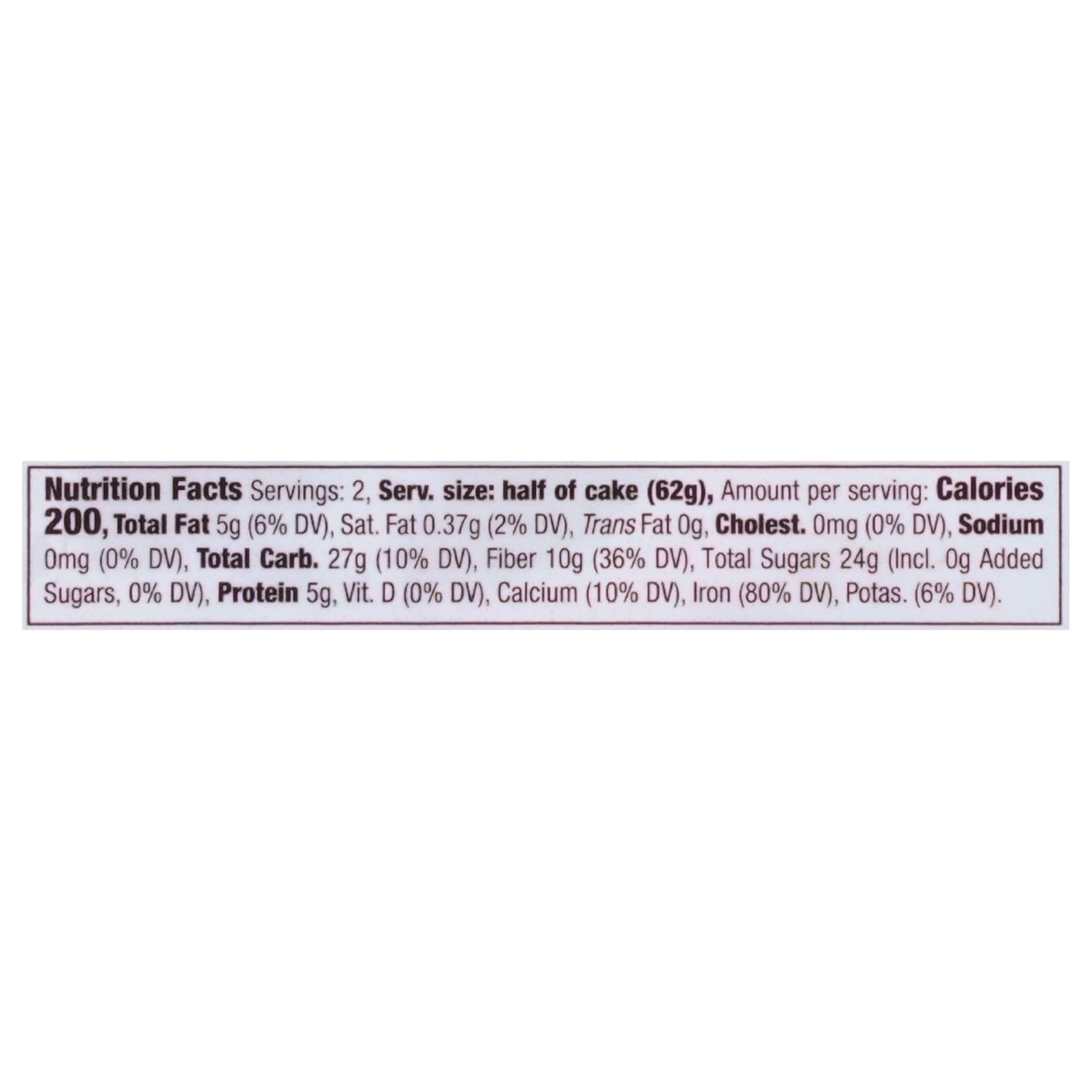 Ponce De Leon Fig Almond Cake, 4.4 oz, 4 Pack