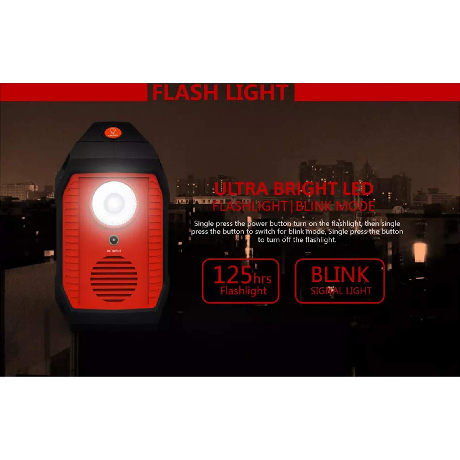 155Wh Generador Solar Portátil 100W Fuente Alimentación Batería Litio Respaldo 42000mAh con Salida AC / 3 DC / 3 USB y Linterna LED para Exteriores Camping Emergencia