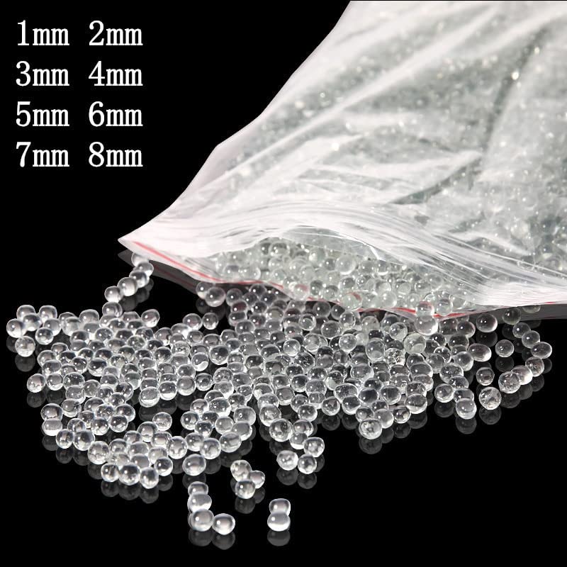 1000pcs/pack/lot Different Size OD 2mm to 8mm Glass Ball, Sand Grind Bead for Laboratory Experiments (Size : 6mm)