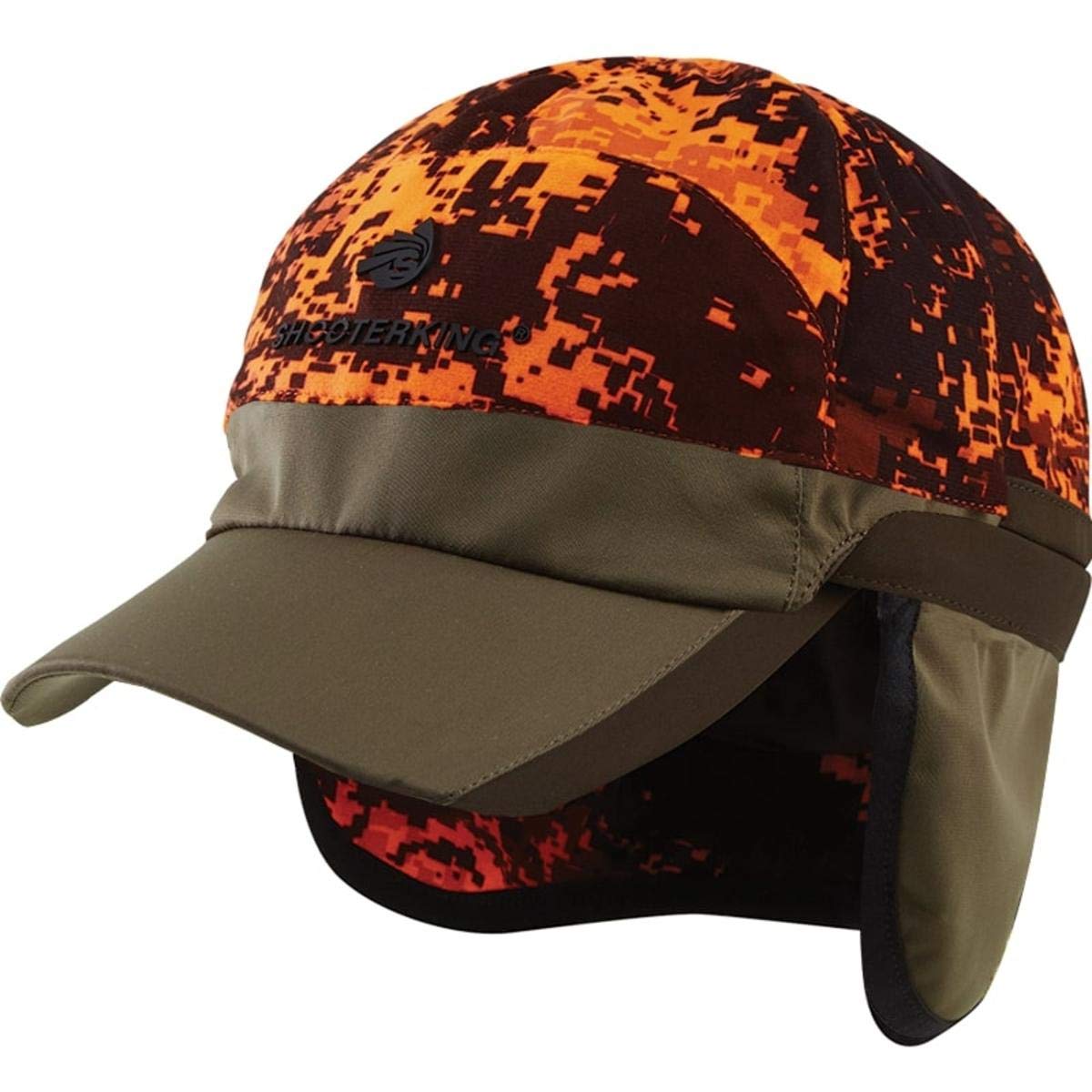 Huntflex Reversible cap Brown Olive/Blaze Hats-And-Caps Reversible
