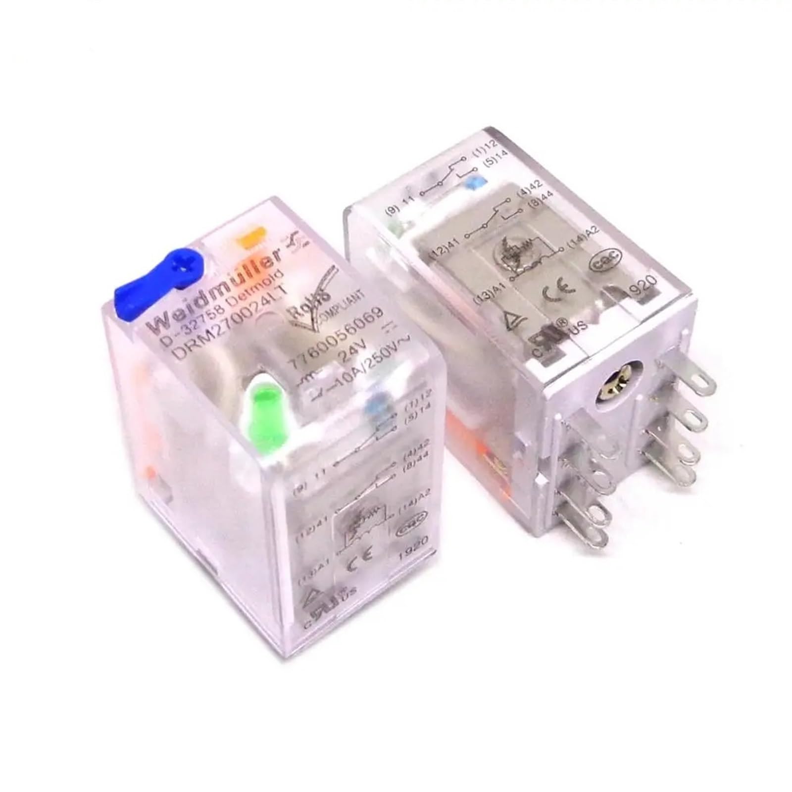 Nacodlul One Color Relay 10Pcs Drm270024lt Drm270730lt Drm570024lt Drm570730lt 24Vdc 230Vac 10A Relay
