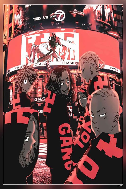 POSTERDADDY Tokyo Revengers Baji Mikey Draken Toman Poster Reprint Matte Finish Paper Unframed 12 x18 Inch (Multicolor) - 11085