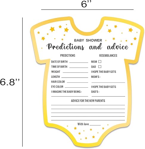 Miniatura 2 de Juego de baby shower, 30 predicciones y consejos para bebés, libro de consejos de mensajes para padres para niñas o niños, deseos neutros de género