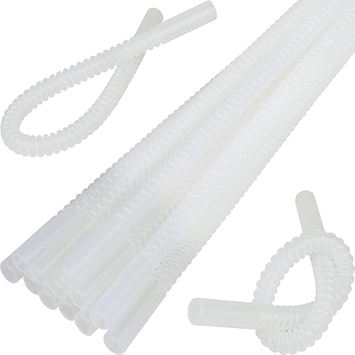 Pajitas flexibles, pajitas flexibles de 11 pulgadas de largo, pajitas plegables reutilizables, paquete de 14