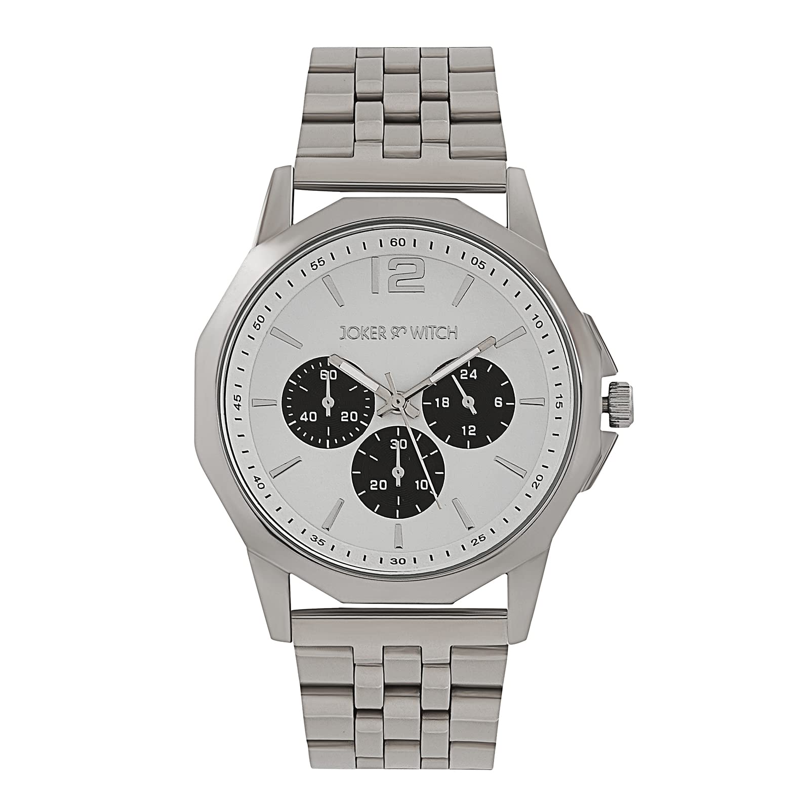 Joker & Witch Daytona White Dial Silver Stainless Steel Analogue Watch for Women (B0BSV9FJ62) Amazon Price History, Amazon Price Tracker