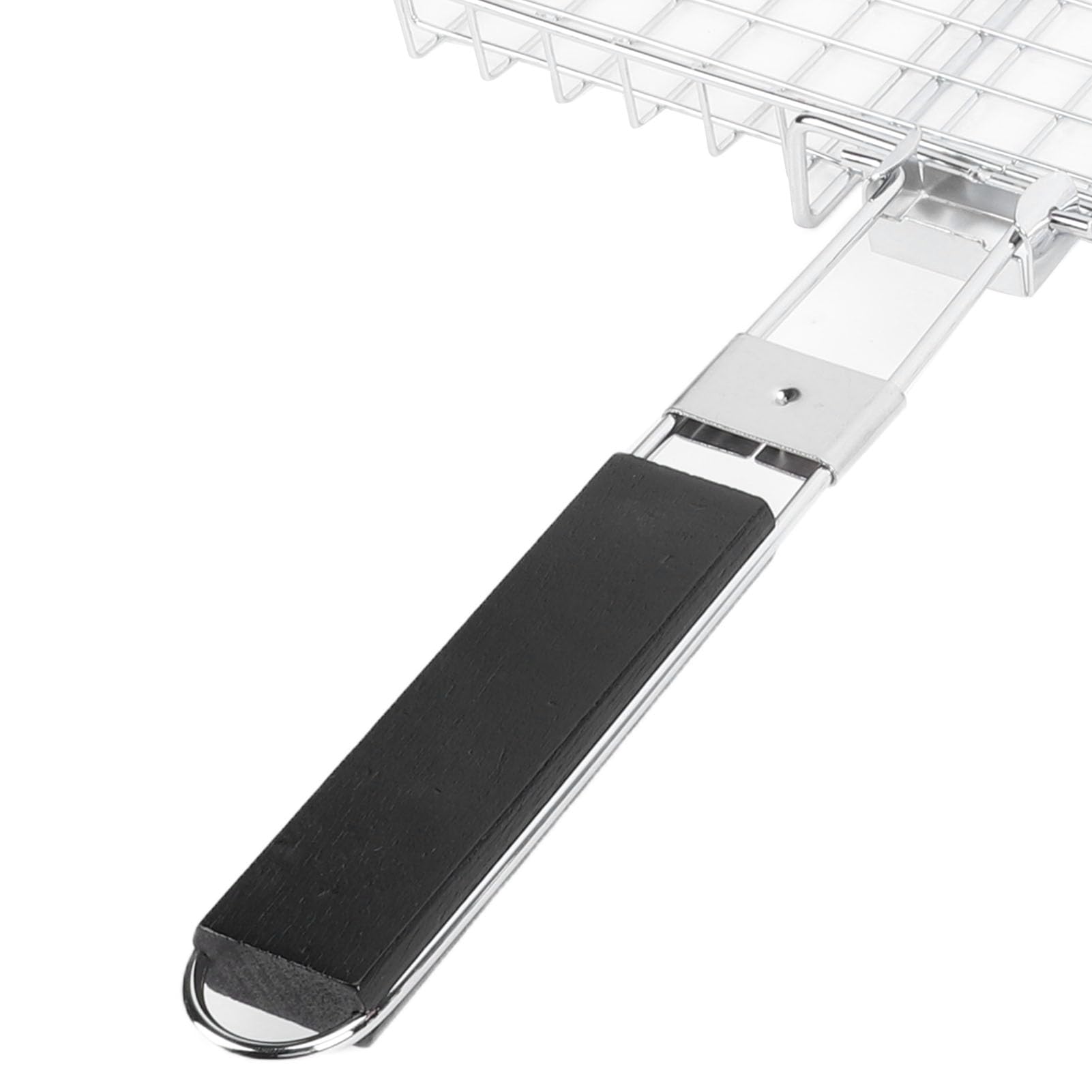 Cestello per Griglia, Griglia di Cottura in Acciaio Al Carbonio, Grande Accessorio per Barbecue da 12,6 X 8,9 Pollici per Pesce e Verdure (A)