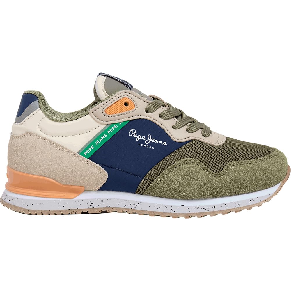 Pepe Jeans London South B Sneak, Green (Moon Mist Green), 1.5 UK
