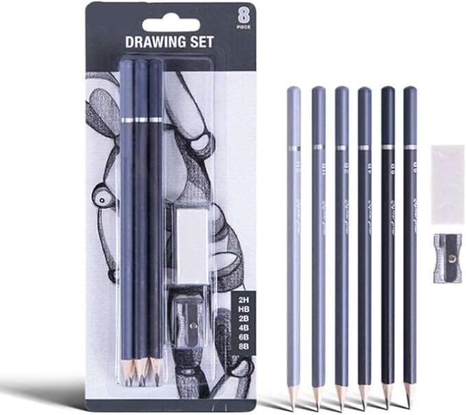 Amazon Com 8pcs Wood Charcoal Pencil Set Drawing Writing Pencil 8b 6b 4b 2b Hb 2h Art Eraser And Mini Manual Pencil Sharpener Gift For Artist Hobbyist Beginner Arts Crafts Amazon Com 8pcs Wood Charcoal Pencil Set Drawing Writing Pencil 8b 6b 4b 2b Hb 2h Art Eraser And Mini Manual Pencil Sharpener Gift For Artist Hobbyist Beginner Arts Crafts