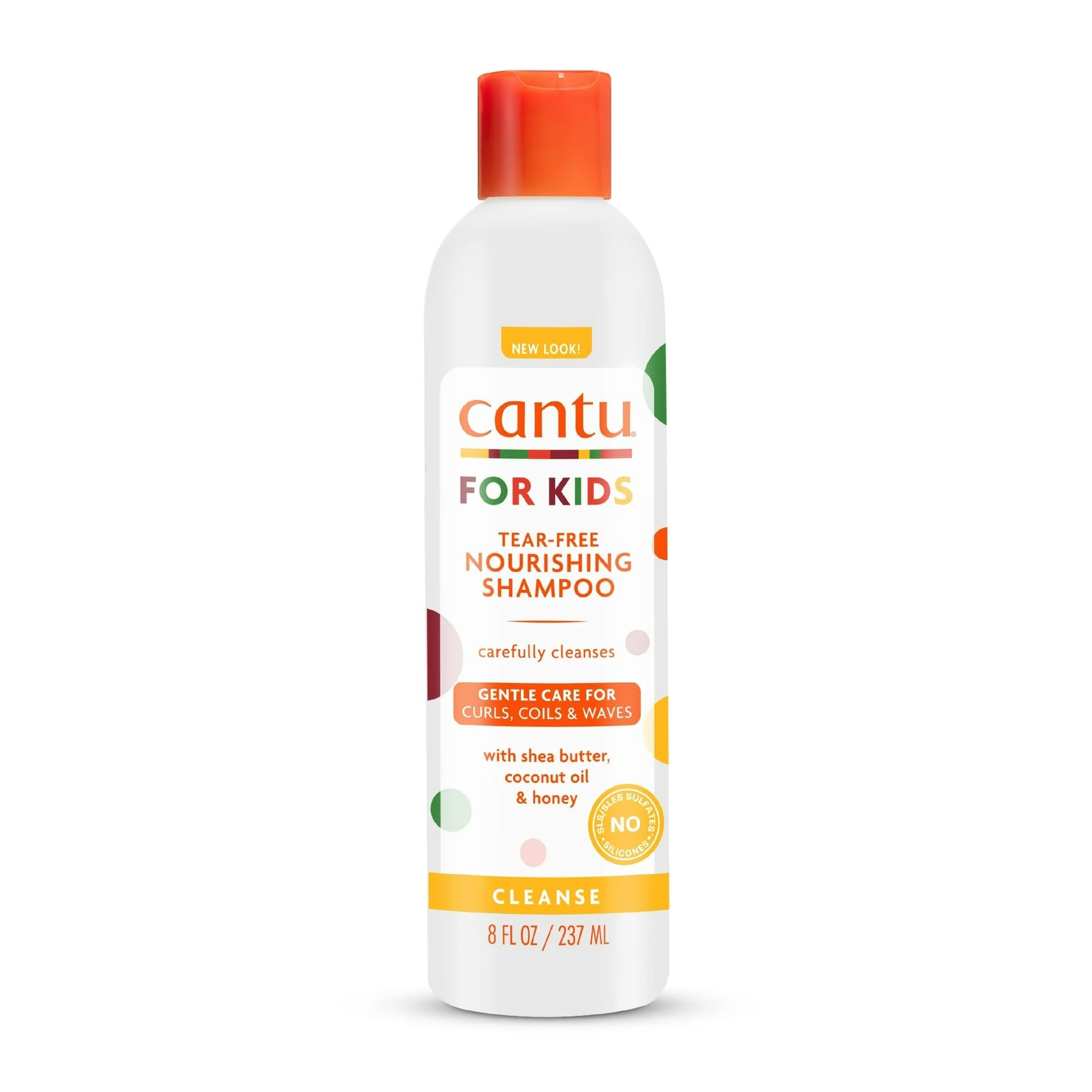 Cantu Lot de 4 soins capillaires doux - enfant/cheveux bouclés - shampoing/après-shampoing/démêlant/gel coiffant