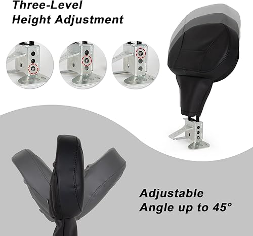 Miniatura 3 de Psler Almohadilla de respaldo desmontable ajustable para conductor piloto Sissy Bar para Touring Road Glide Street Glide Electra Glide Tri Glide