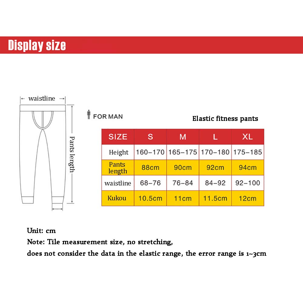 Hommes Legging, Pantalons de Compression Hommes Collants Pantalon Coupe Slim en Tissu Transpirant et épais avec Un Tissu à Haute Fibre élastique pour Tous Types de de Remise en Forme.