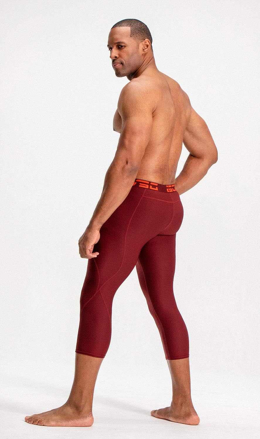 DEVOPS 2 Pack Men's 3/4 Compression Pants Athletic Leggings with Pocket - Image 6