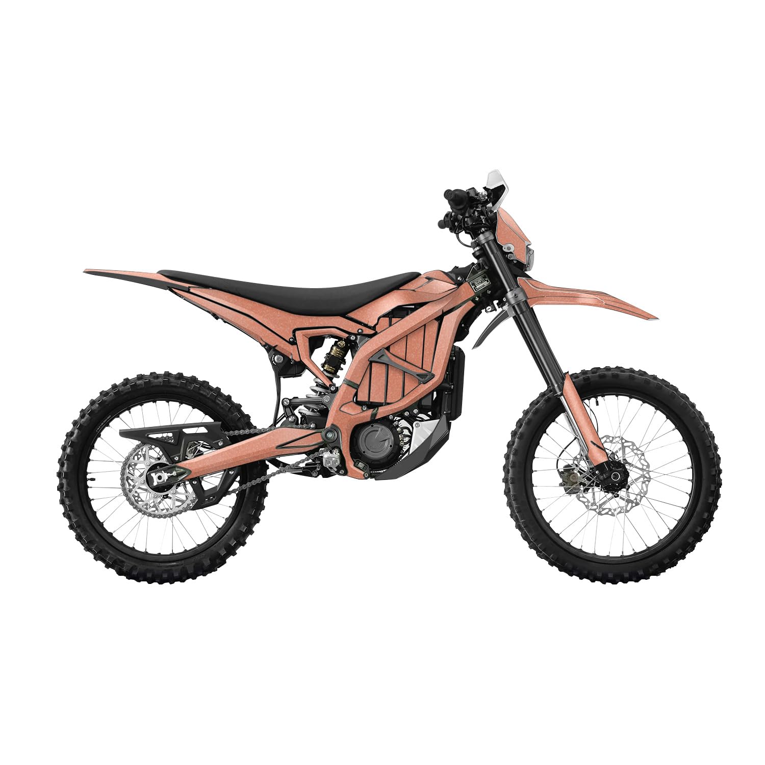 Glossy Glitter Surron Ultra Bee Graphics Kit Wrap - Solid Peach - Sur-Ron Skin - Premium 3M Vinyl Protective Wrap Decal Cover - Easy to Apply | Crafted in The USA by MightySkins