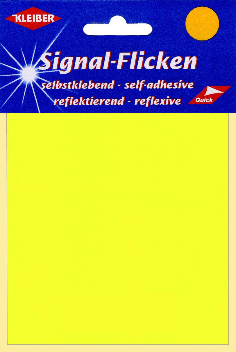 Kleiber 20 x 12 cm Luminous Patch, Yellow