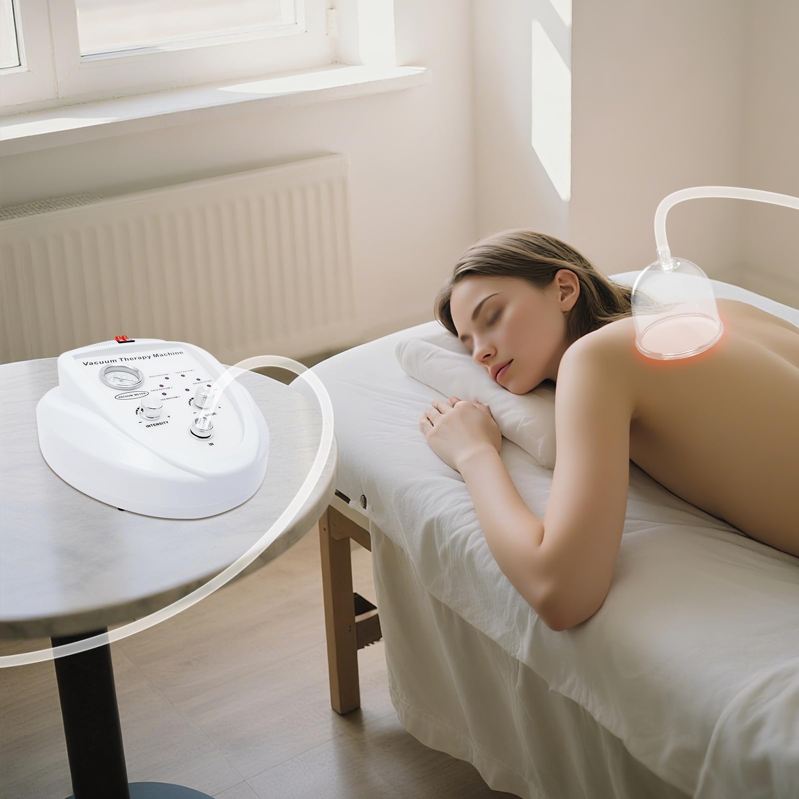 Elektrisches Schröpfgerät mit Infrarot für Brustvergrößerung und Lymphdrainage, Vakuum Massagegerät gegen Cellulite für Gesicht und Körper, Schrömassagegerät mit Touchscreen und Zubehör