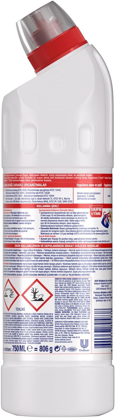Domestos Snow Whiteness Bleach (750 ml)