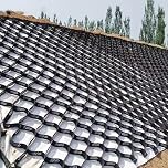Driveway Gravel Stabilizer Grid 10ft x 16.5ft Ground Mesh Pad for Outdoor Retaining Walls Soil Stabilization & Road Construction Landscape Protection